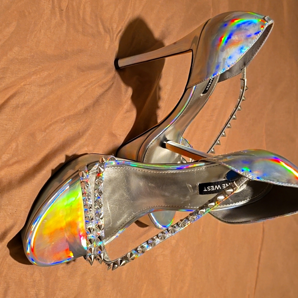 Nine West iridescent stilettos